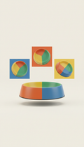 Colorful Non-Slip Pet Food Bowl