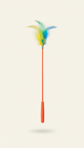 Cat Feather Teaser Wand with Bell